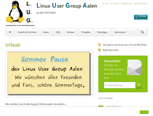 Tablet Screenshot of lug-aalen.de